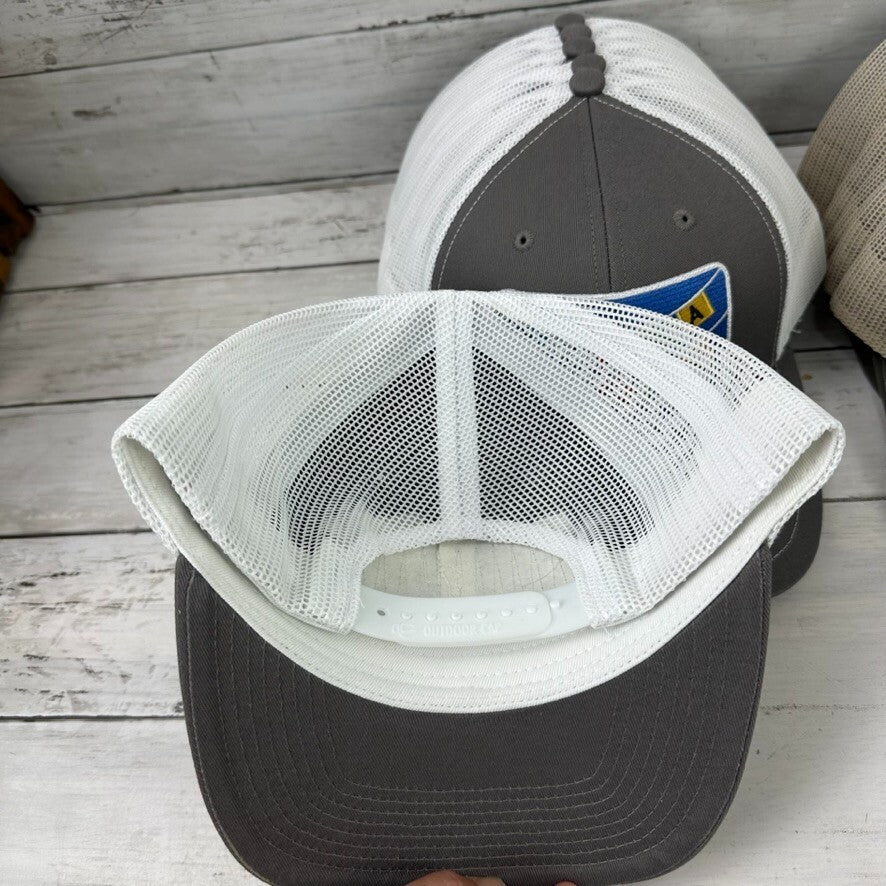 Lot of 11 Lukla Nepal Gray White tan Snapback Hat Outdoor Cap Patch logo travel