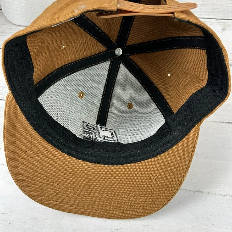 Carhartt Men's Canvas Outdoor logo Snapback Hat Gray OSFA