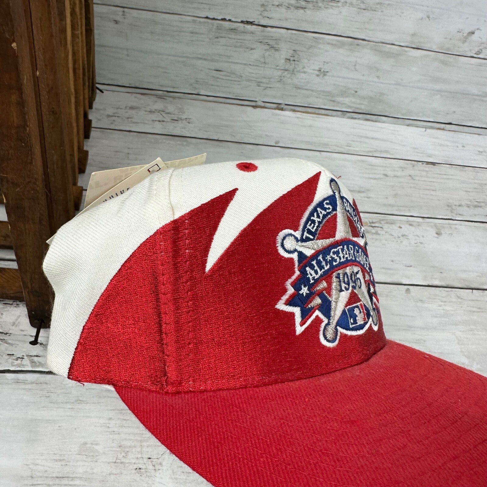 Texas Rangers All Star Game 1995 Logo Athletic Vintage Sharktooth Hat Rare NWT