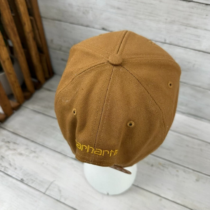 Carhartt Men's Canvas Outdoor logo Snapback Hat Gray OSFA