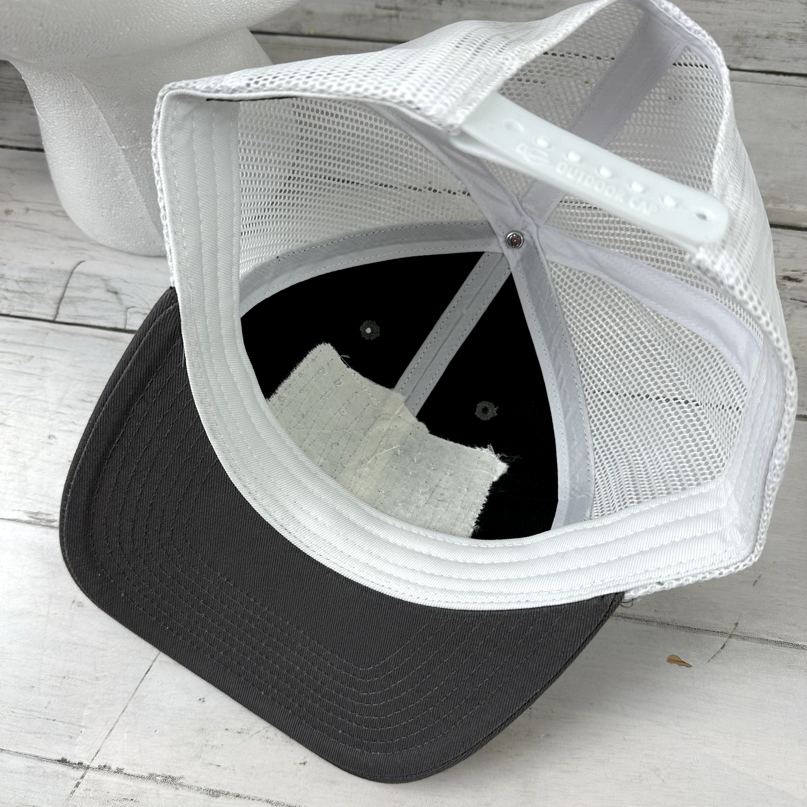 Lukla Nepal Gray White Snapback Hat Outdoor Cap Patch logo travel new w/out Tags