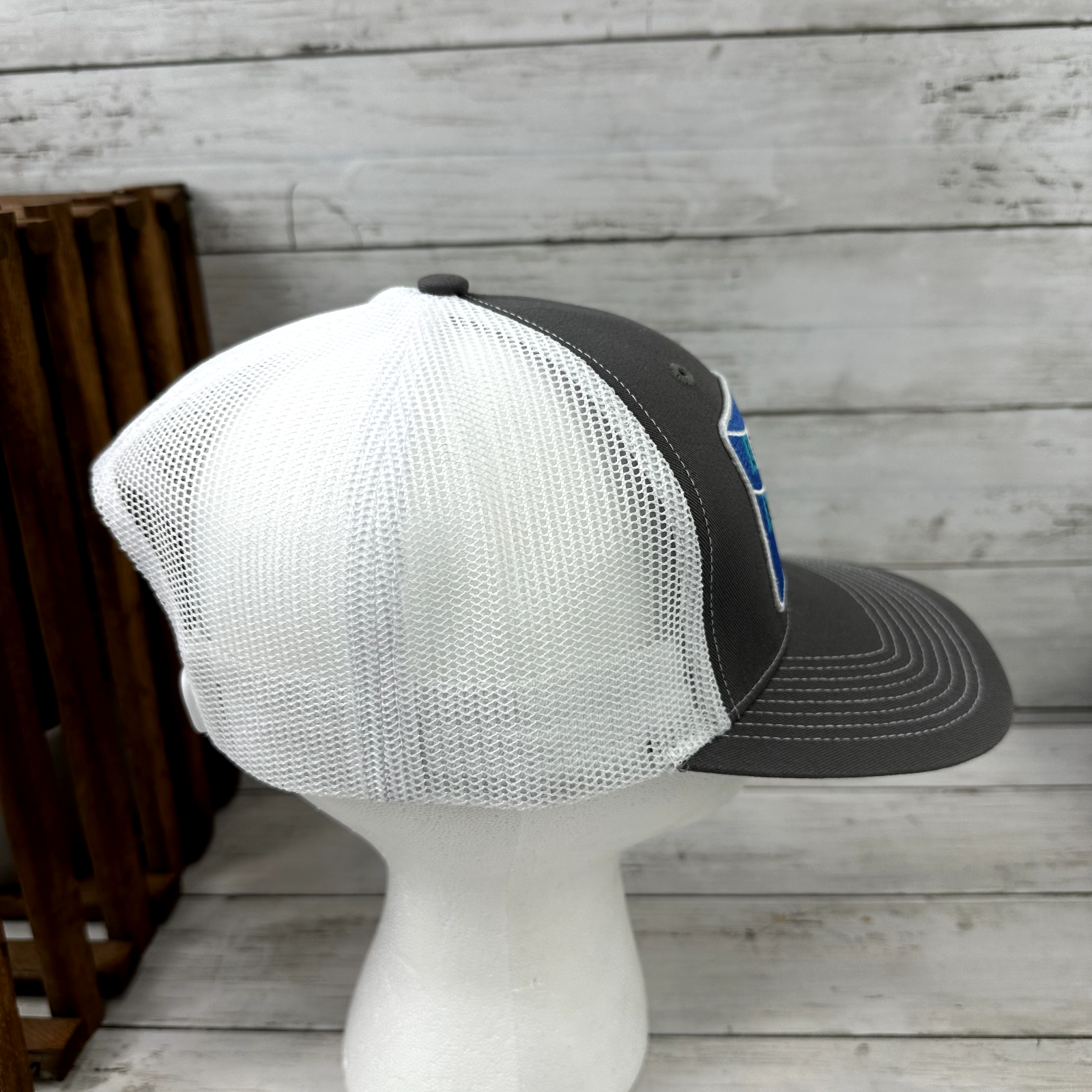 Lukla Nepal Gray White Snapback Hat Outdoor Cap Patch logo travel new w/out Tags