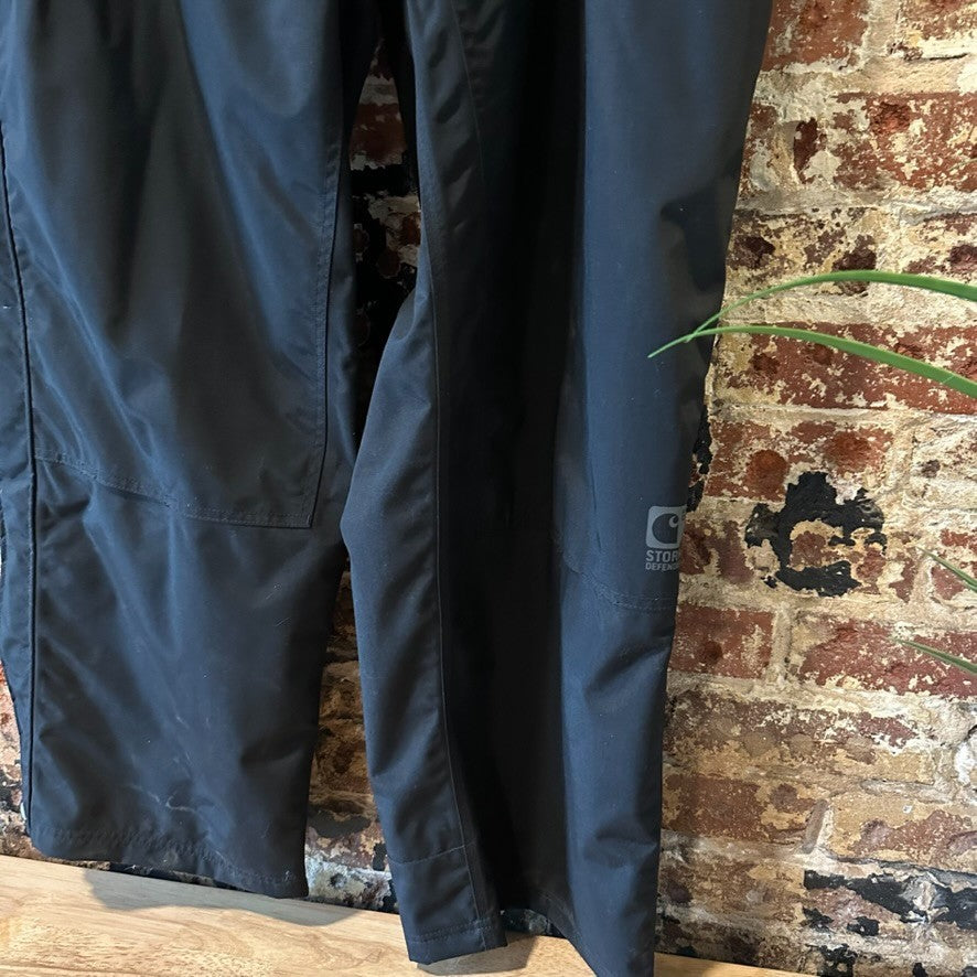 Carhartt B126 Storm Defender Black Pants Mens 4XL nylon Rain Shoreline NWT