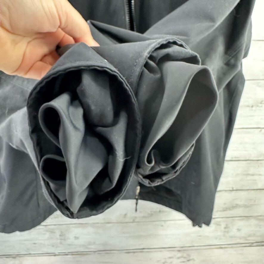 Carhartt Jacket Mens 2XL Corduroy Collar Fleece Lined Nylon Black Zip J199 BLK