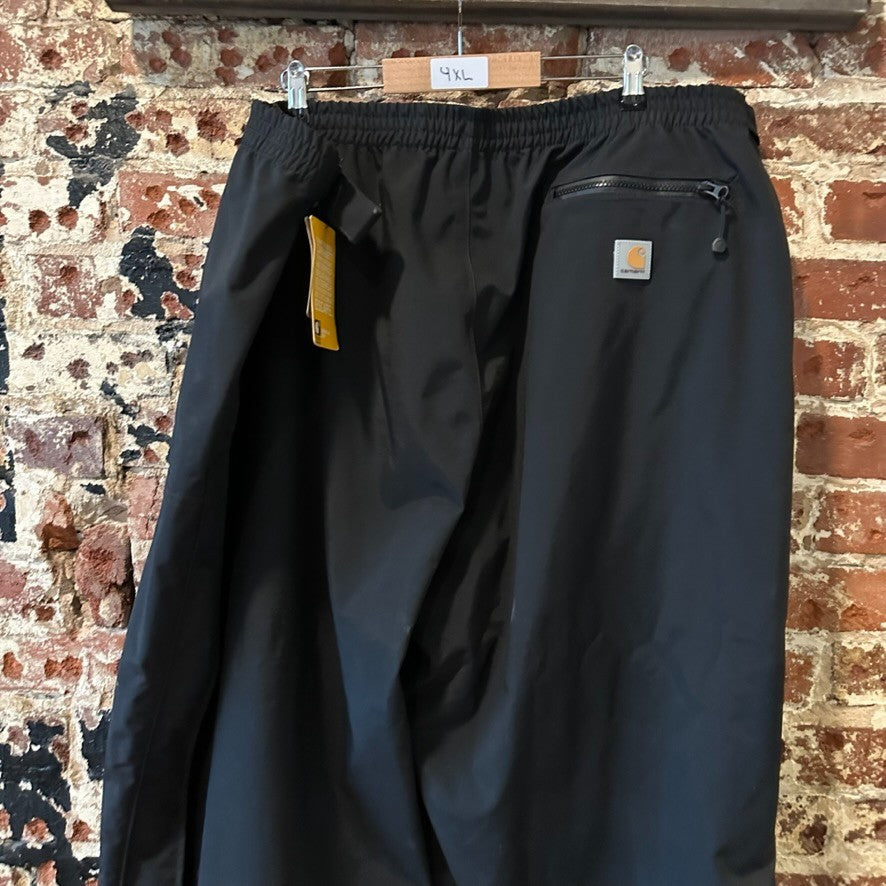 Carhartt B126 Storm Defender Black Pants Mens 4XL nylon Rain Shoreline NWT