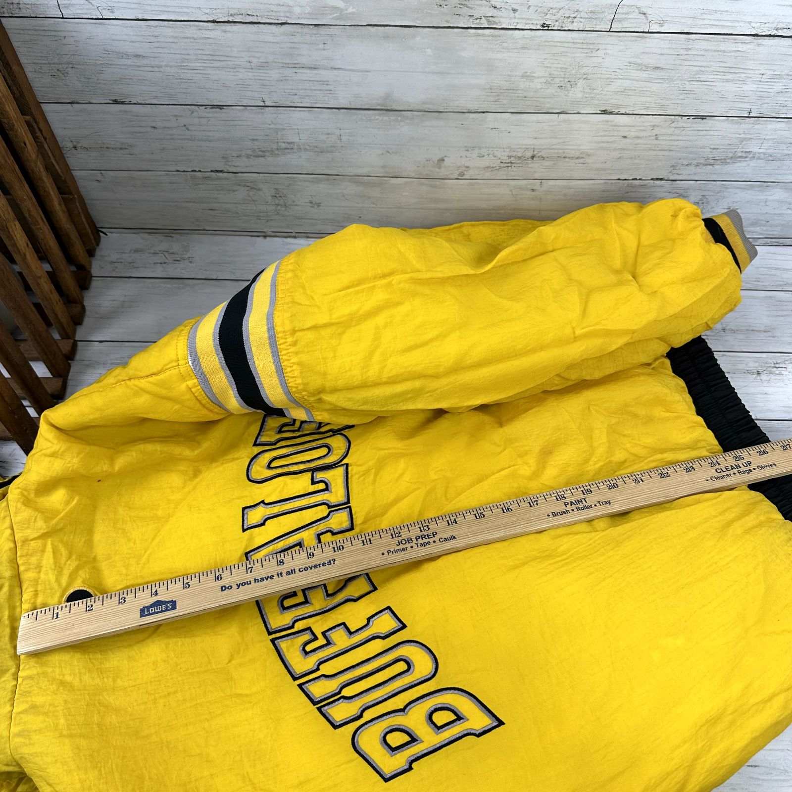 Vtg CU Colorado Buffalos Pro Player Reversible Puffer Jacket Size Large Football