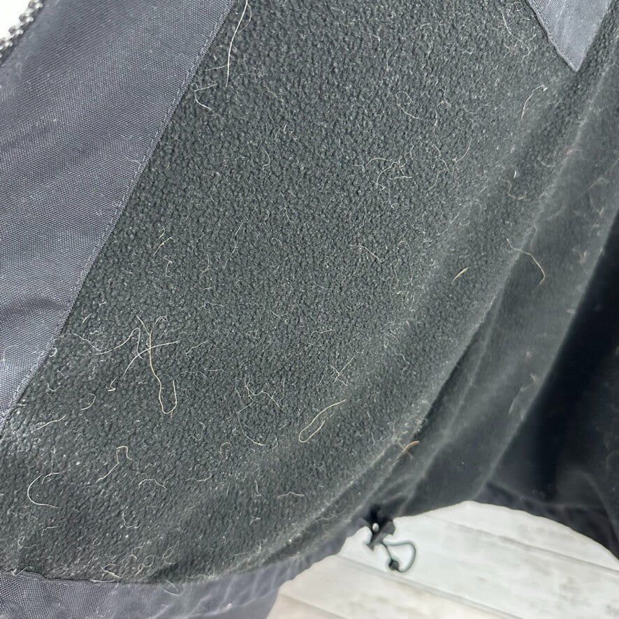 Carhartt Jacket Mens 2XL Corduroy Collar Fleece Lined Nylon Black Zip J199 BLK