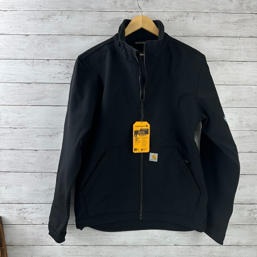 Carhartt Rain Defender Softshell Jacket Relaxed Fit NO.0J6438 Black Medium New
