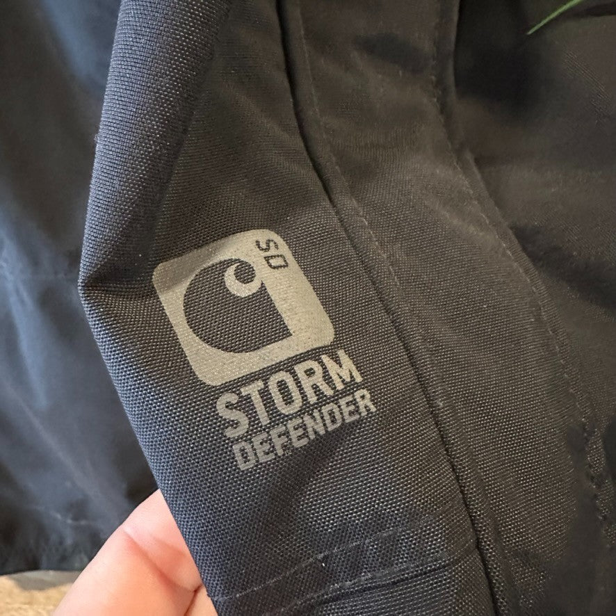 Carhartt B126 Storm Defender Black Pants Mens 4XL nylon Rain Shoreline NWT