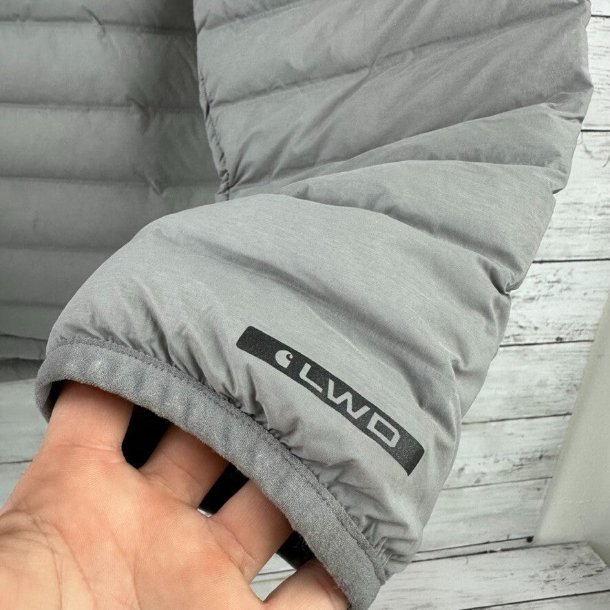 Carhartt LWD Men's Medium Relaxed Fit Stretch Puffern Jacket Asphalt Gray NWOT