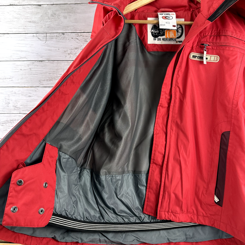 Vtg Ripcurl Mountainwear 2001 Womens juniors Snow Jacket Large NWT Deadstock red