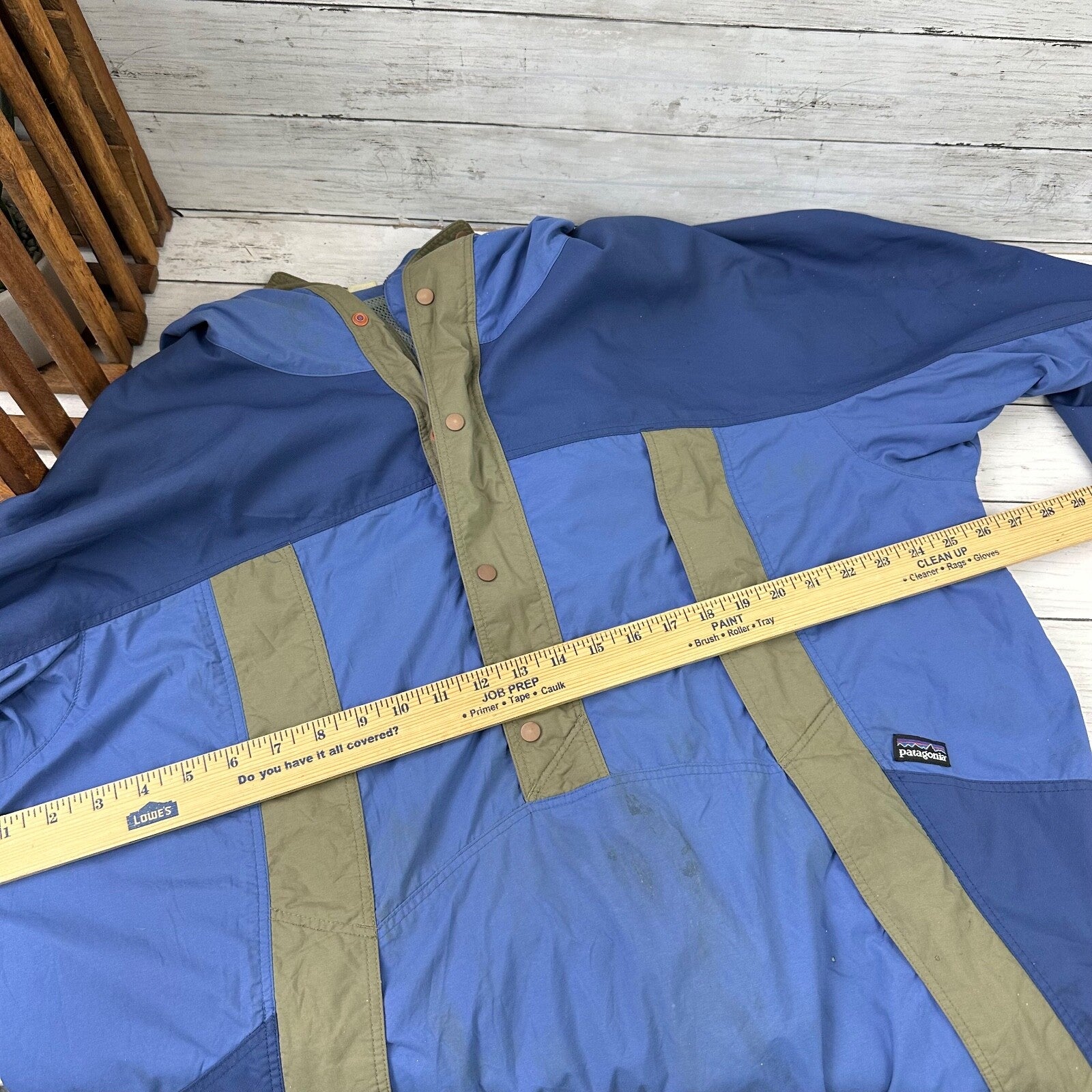 Patagonia VINTAGE 1998 Windbreaker blues Jacket Unisex Large Men's Women's Retro