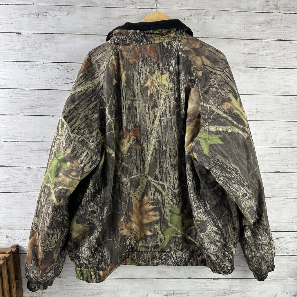 Port Authority Bomber Jacket Mens Size 2XL Green Camouflage Full Zip Collared