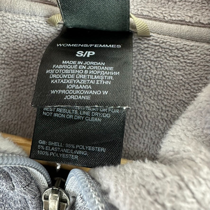 The North Face Womens Small Full Zip Fleece jacket Gray outdoor