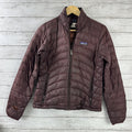 Patagonia Down Sweater Puffer Jacket Womens XS Burgundy Waterproof