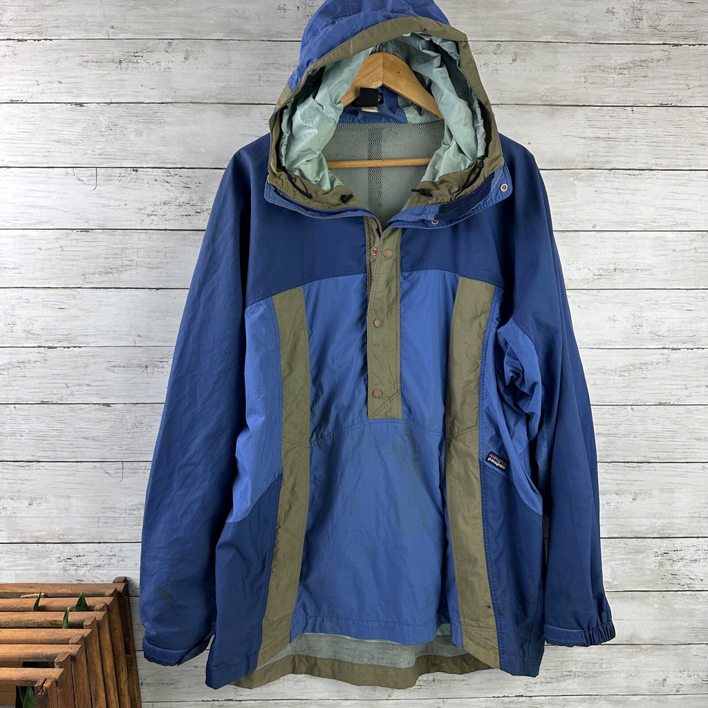 Patagonia VINTAGE 1998 Windbreaker blues Jacket Unisex Large Men's Women's Retro