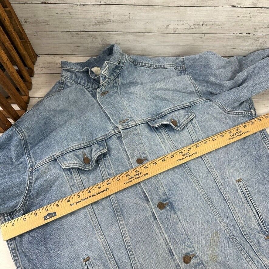 VTG LEVIS Men Size 2XL 100% Cotton Denim Blue Jeans Trucker Jacket 70507 Faded