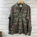 Ariat Caldwell mens Medium jacket Button up sweater fleece southwestern shacket