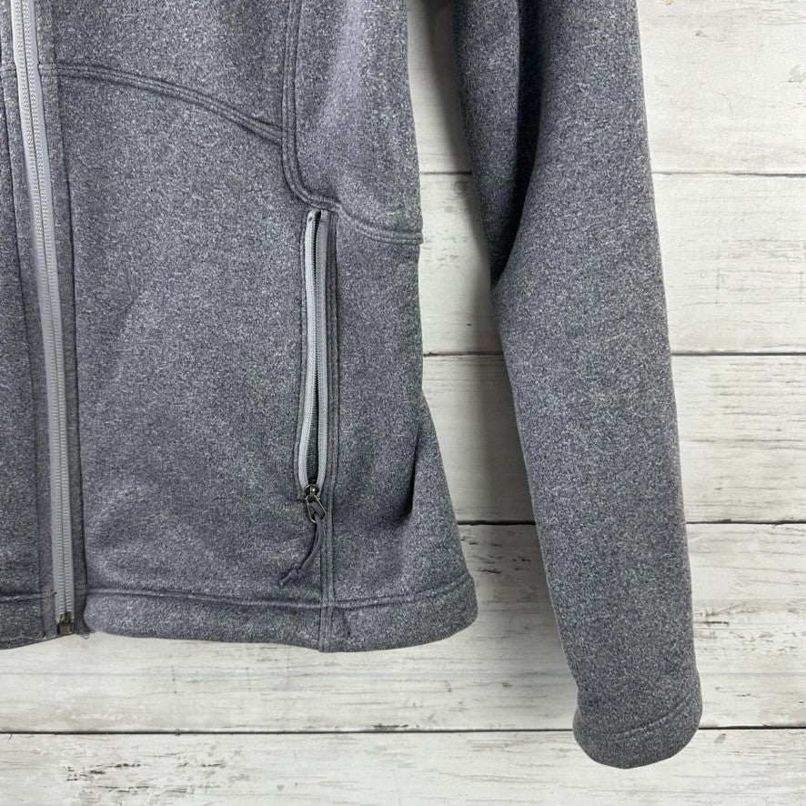 The North Face Womens Small Full Zip Fleece jacket Gray outdoor