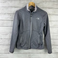 The North Face Womens Small Full Zip Fleece jacket Gray outdoor