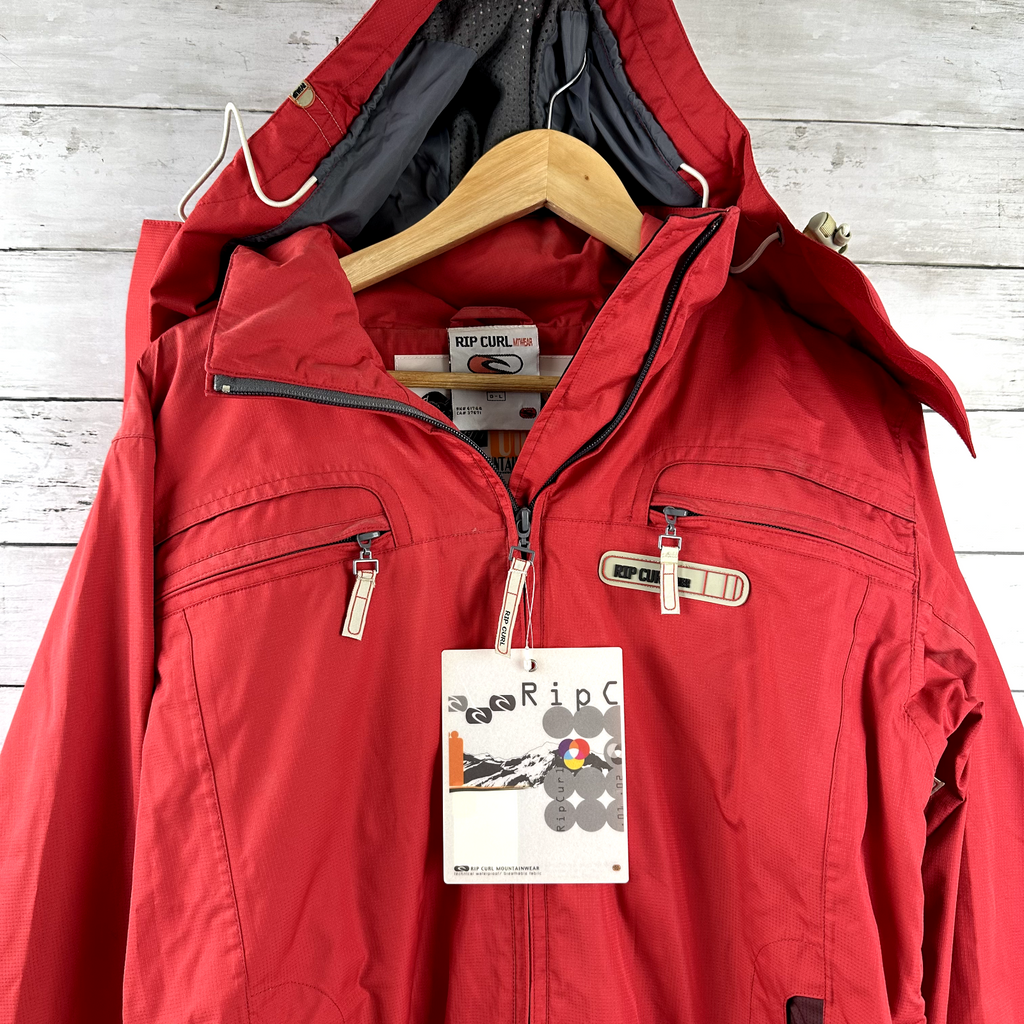 Vtg Ripcurl Mountainwear 2001 Womens juniors Snow Jacket Large NWT Deadstock red