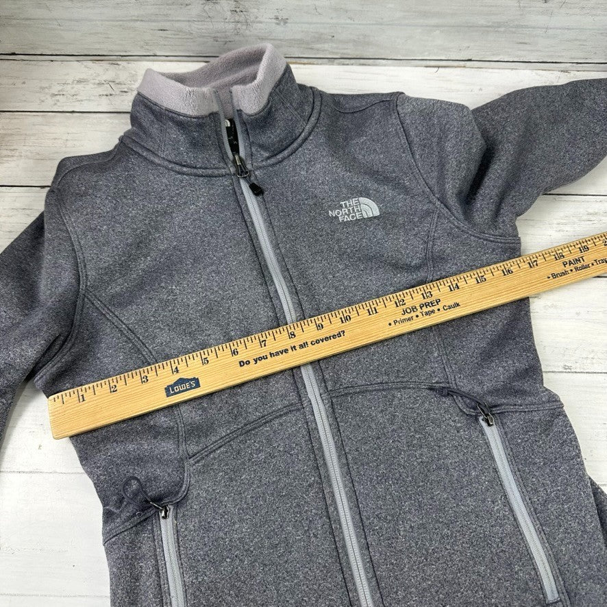 The North Face Womens Small Full Zip Fleece jacket Gray outdoor