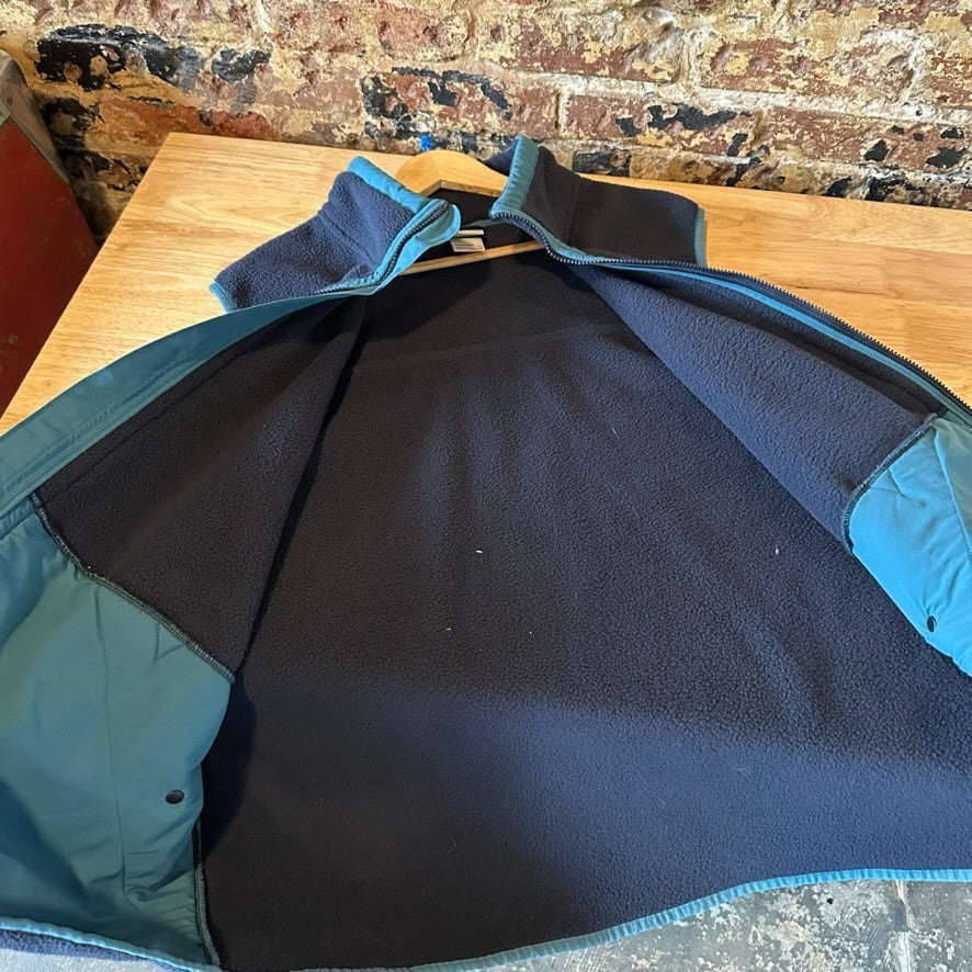 The North Face Fleece Vest Mens 2XL Blue Full Zip Jacket Carbondale