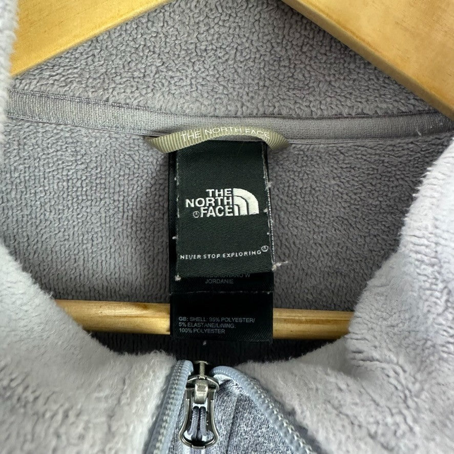 The North Face Womens Small Full Zip Fleece jacket Gray outdoor