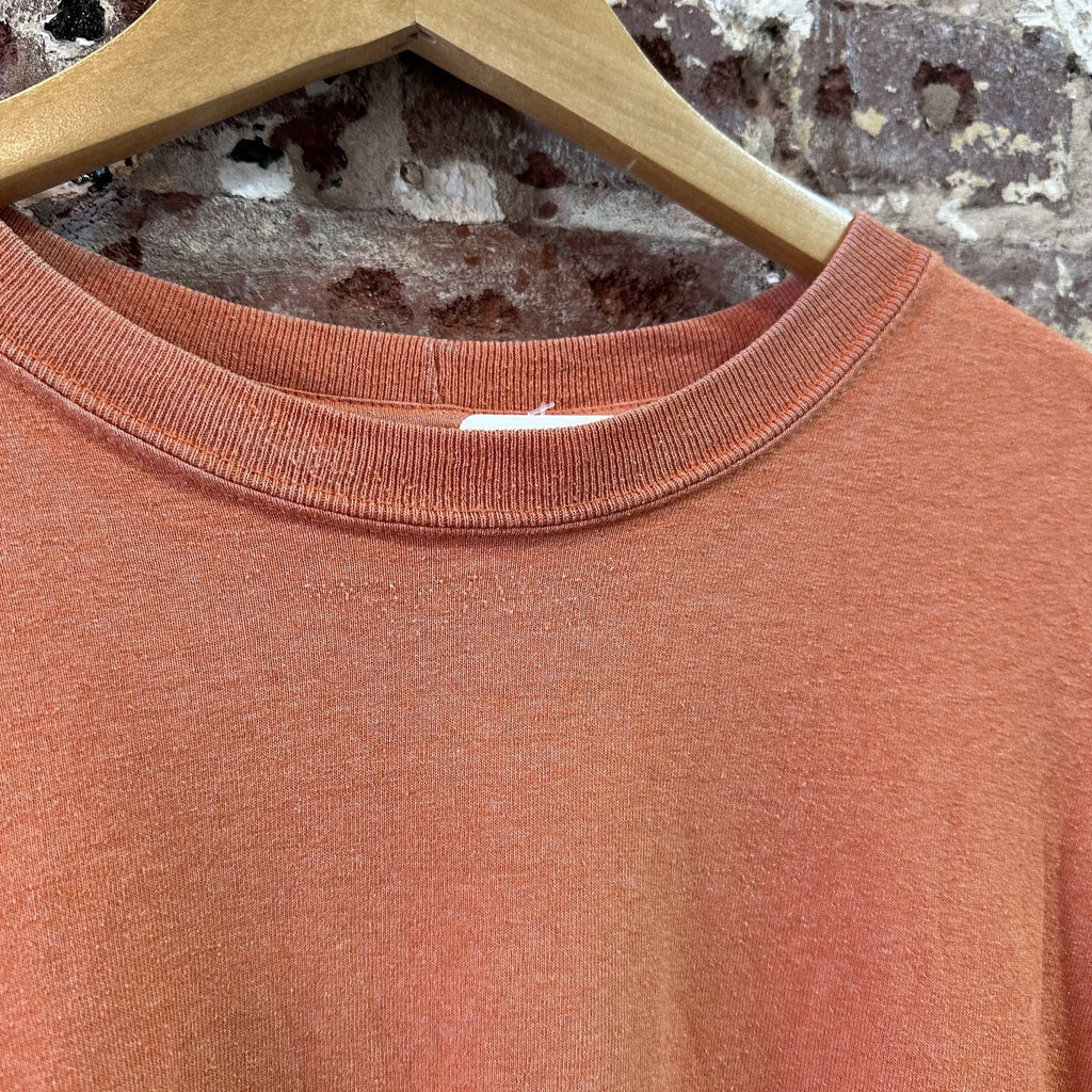 Carhartt T Shirt Mens Large Long Sleeve Workwear Lone Star Texas Orange