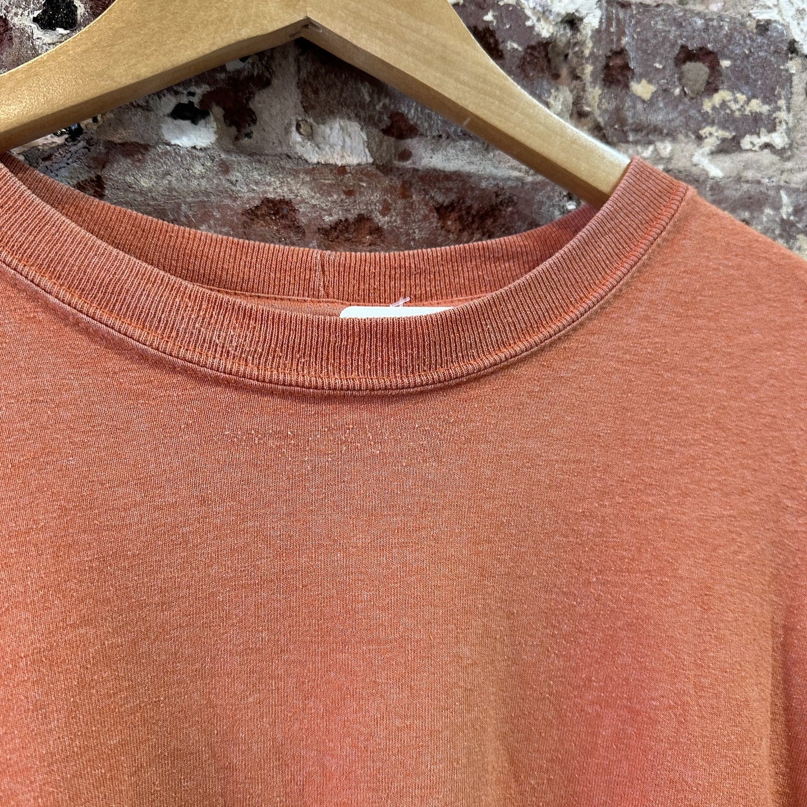 Carhartt T Shirt Mens Large Long Sleeve Workwear Lone Star Texas Orange