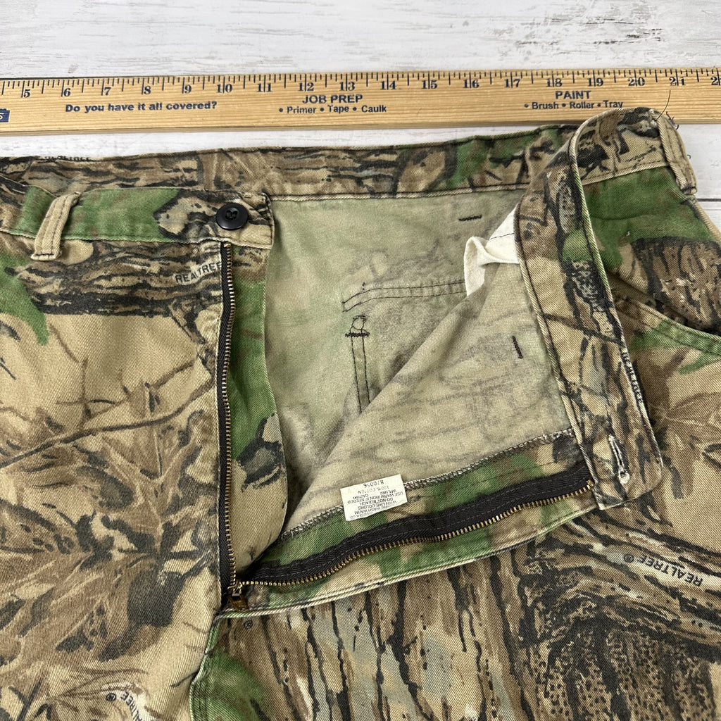 Vintage Duxbak Cargo Pants Men's XL Realtree Camo USA (41x30.5) Hunting Outdoor