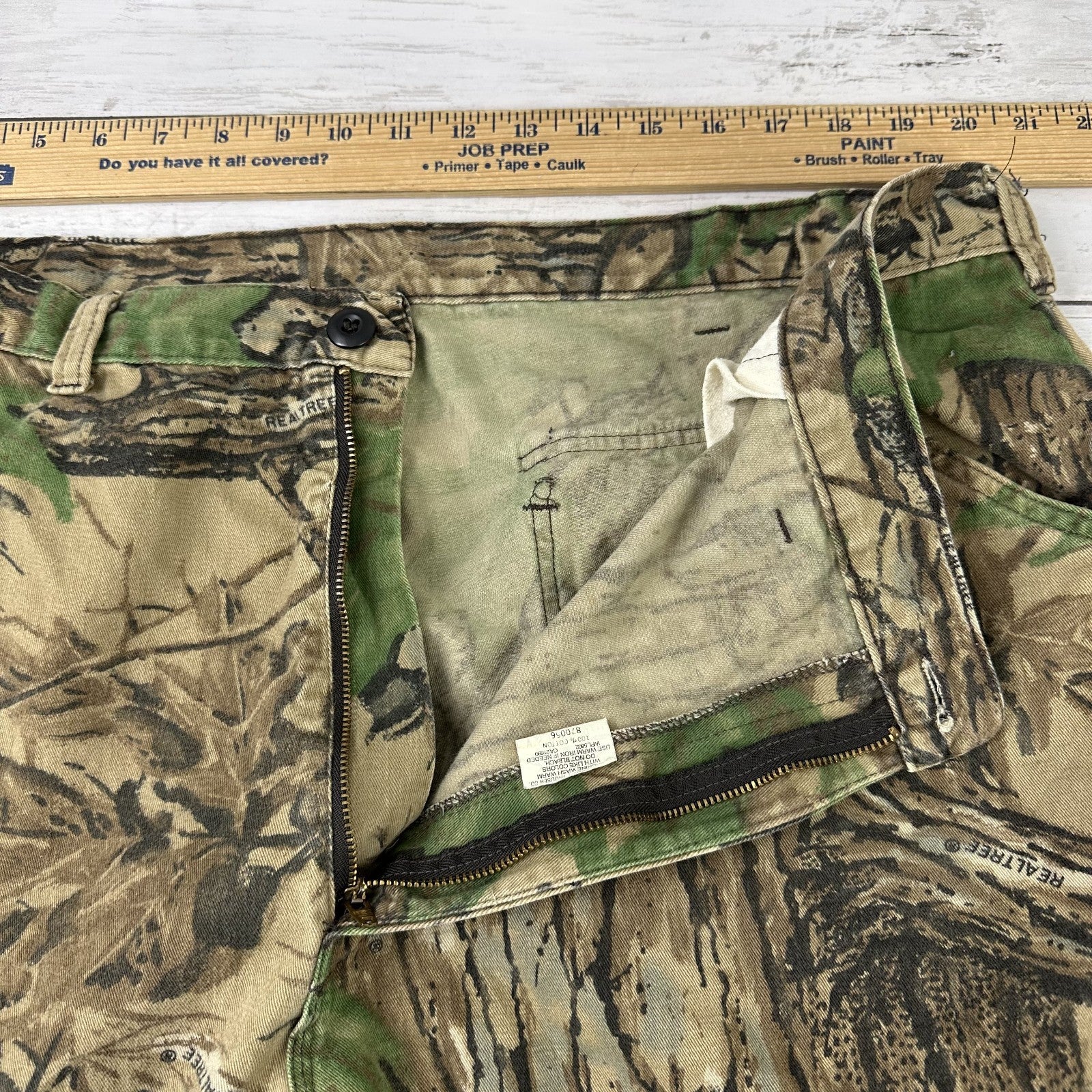 Vintage Duxbak Cargo Pants Men's XL Realtree Camo USA (41x30.5) Hunting Outdoor