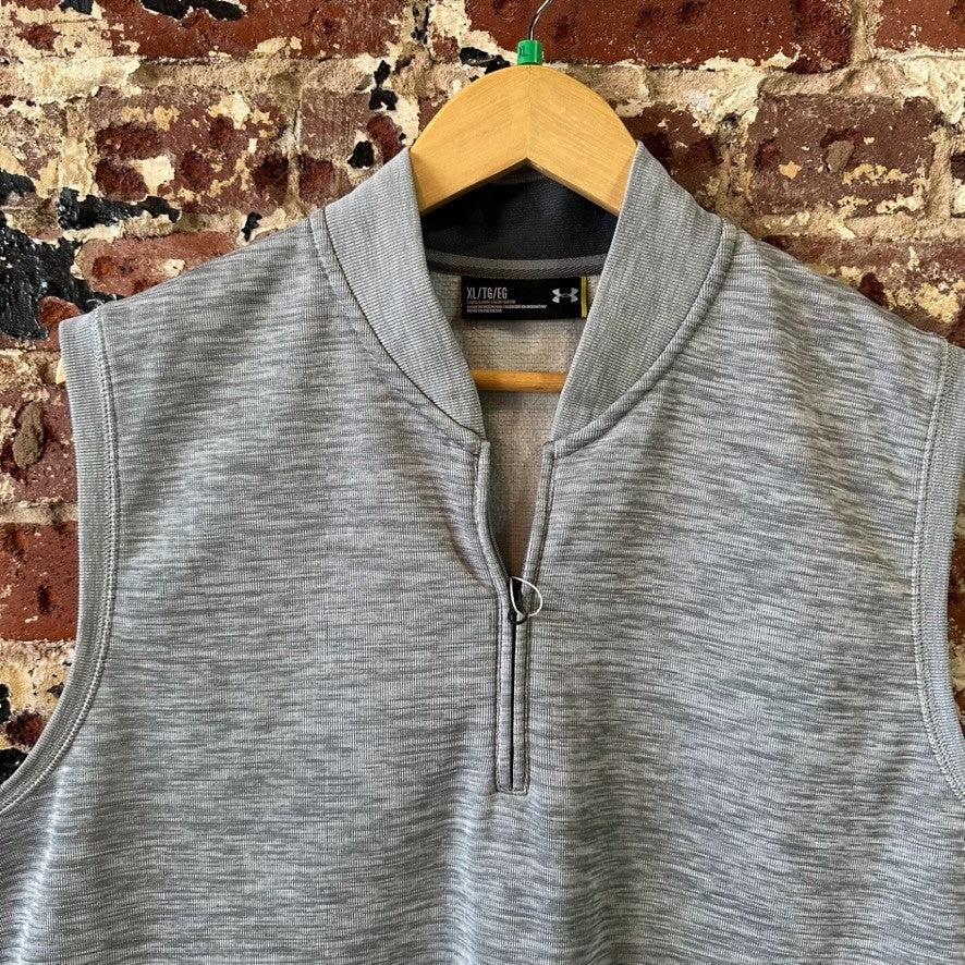Under Armour Storm Loose Golf Vest Men's Light gray 1/4 Zip Cold Gear Medium