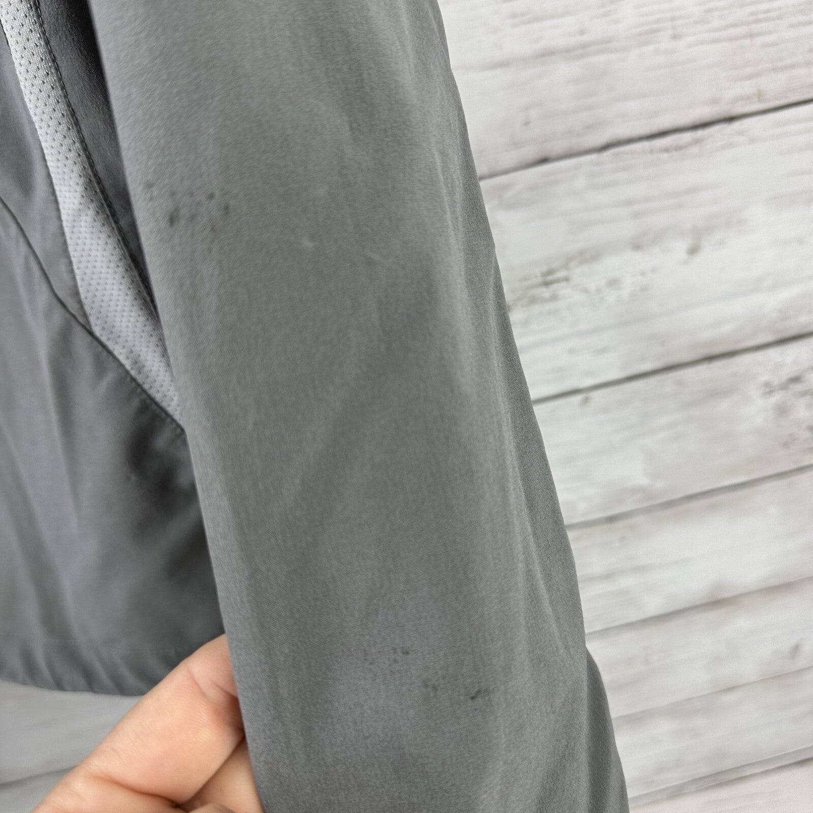 The North Face Jacket Medium Apex Flight Series Zip off sleeves vest Running Gray