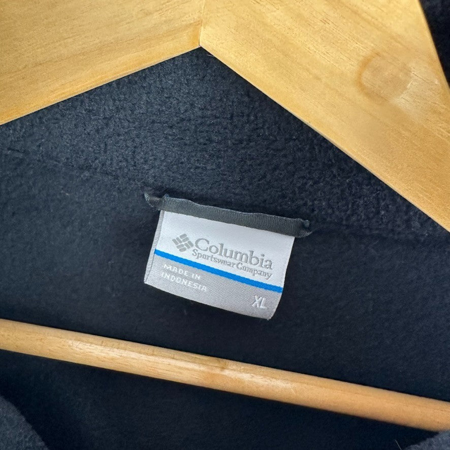 Columbia Full Zip Fleece Vest Men’s Sz XL Black