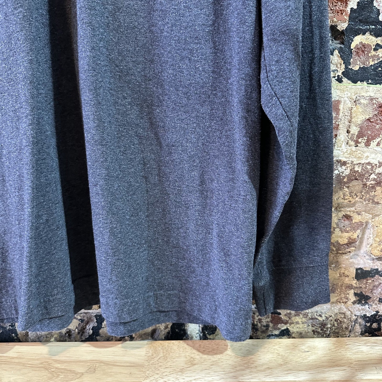 Carhartt T Shirt Mens Large Tall Long Sleeve Workwear Dark Gray Loose Fit