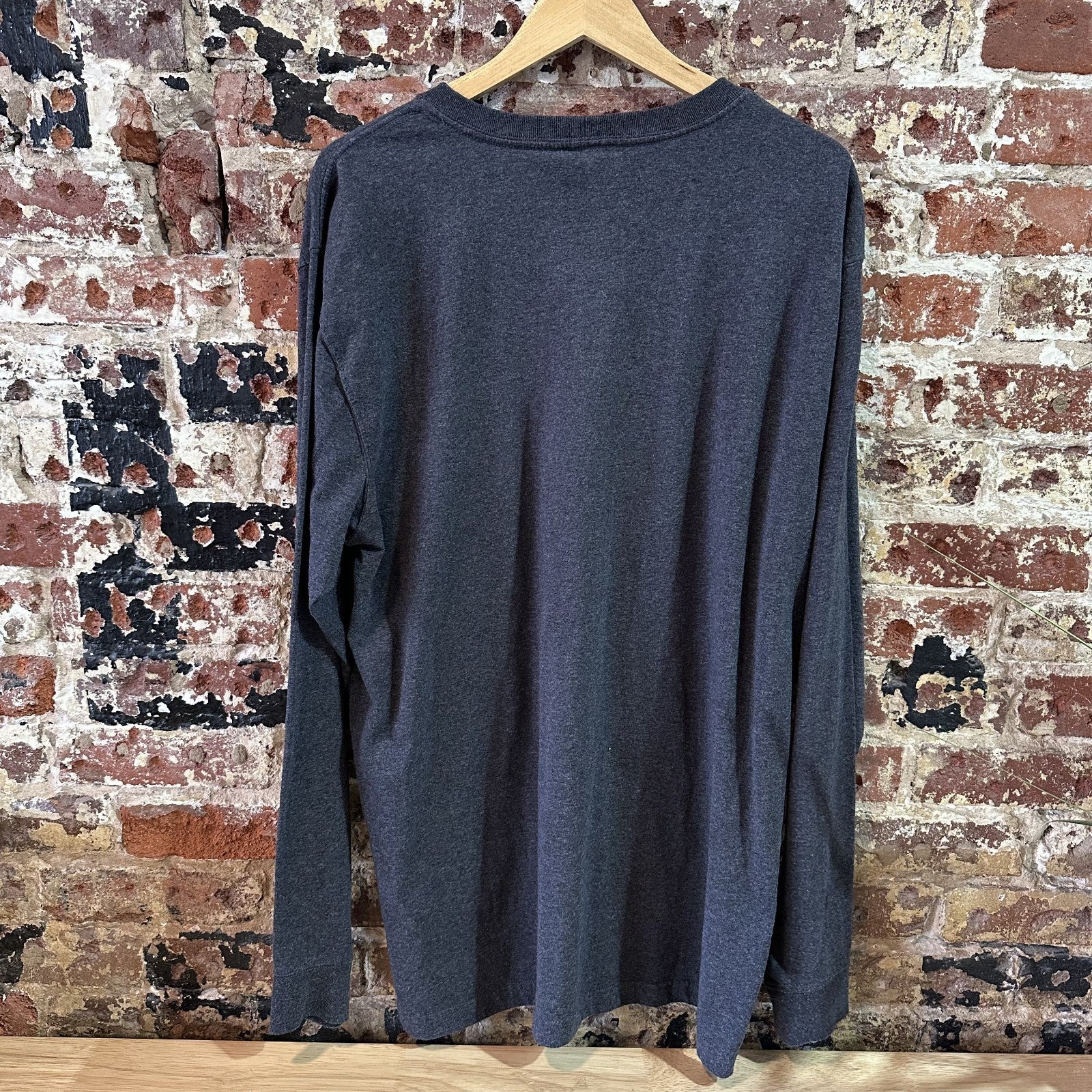 Carhartt T Shirt Mens Large Tall Long Sleeve Workwear Dark Gray Loose Fit