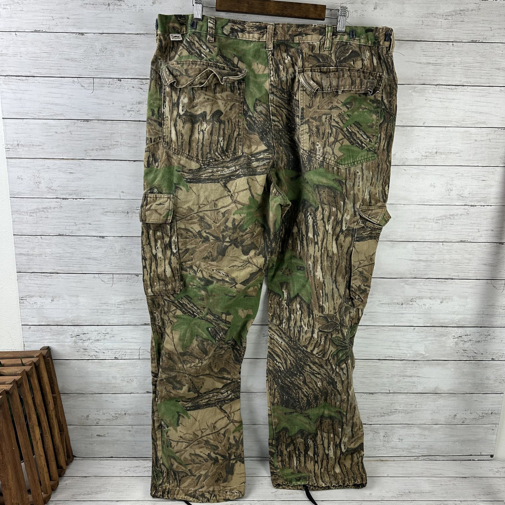 Vintage Duxbak Cargo Pants Men's XL Realtree Camo USA (41x30.5) Hunting Outdoor