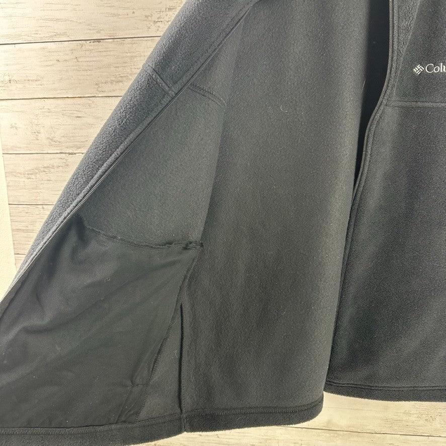 Columbia Full Zip Fleece Vest Men’s Sz XL Black