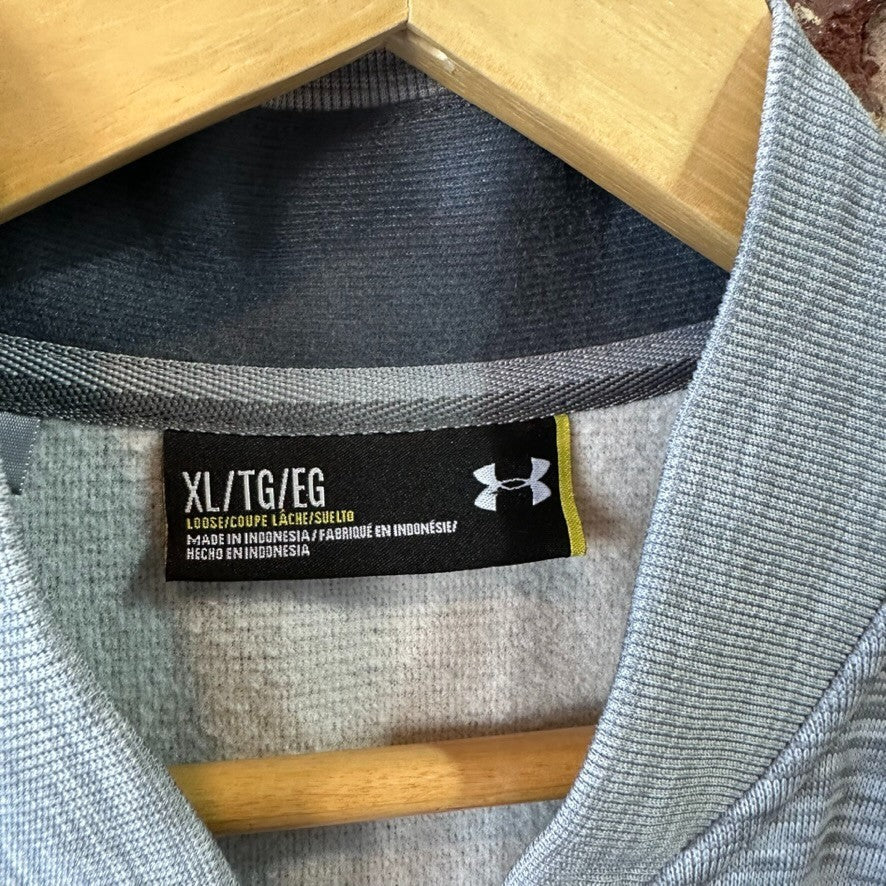 Under Armour Storm Loose Golf Vest Men's Light gray 1/4 Zip Cold Gear Medium