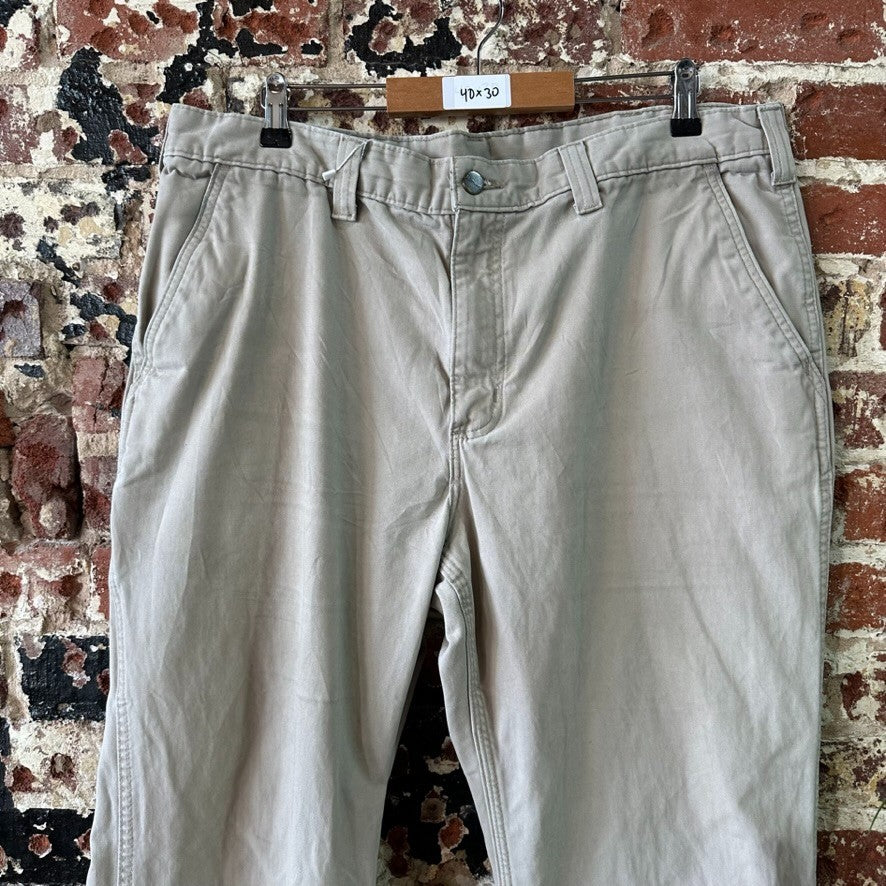 Carhartt Relaxed Fit Work Pants Mens 40x30 Tan Casual Pant