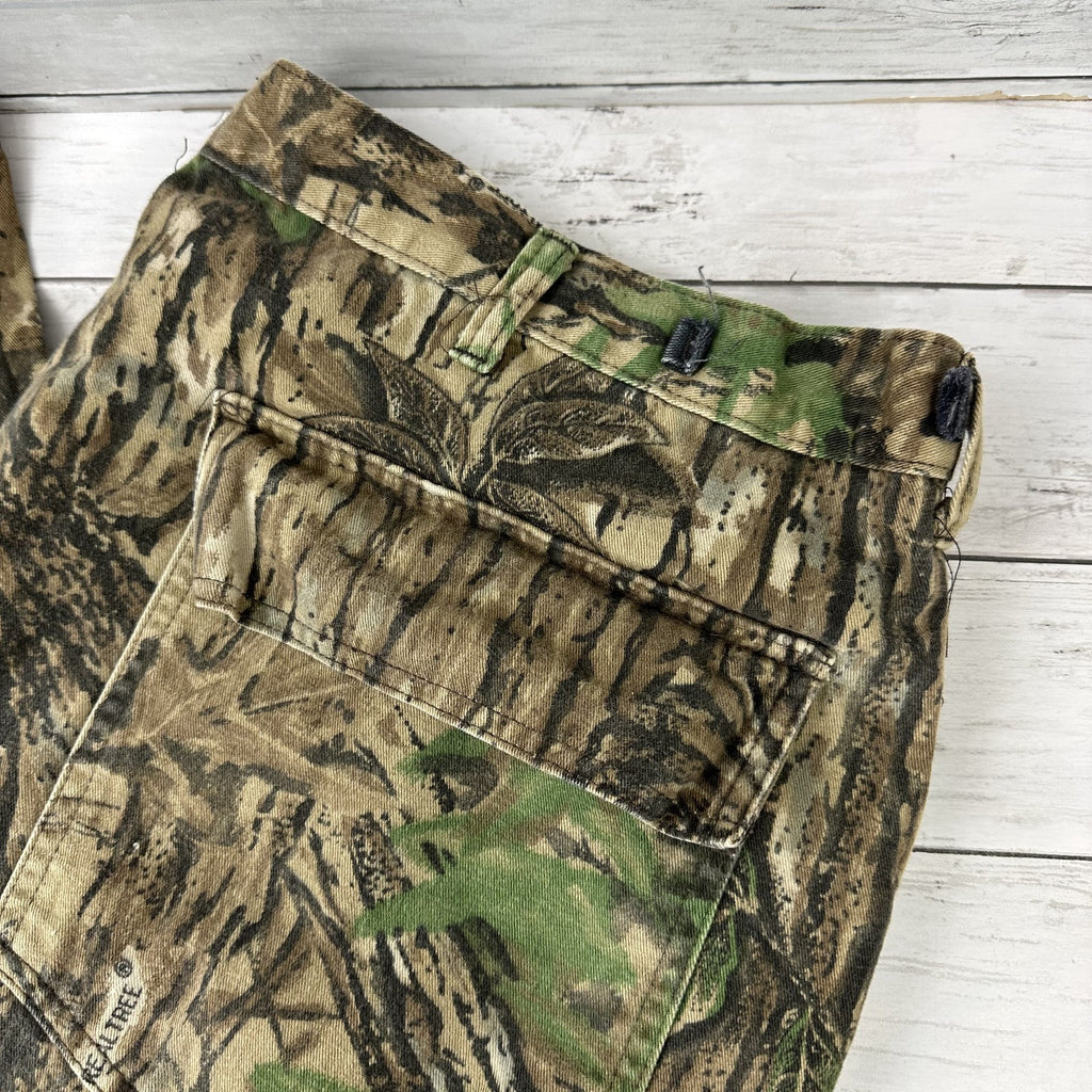 Vintage Duxbak Cargo Pants Men's XL Realtree Camo USA (41x30.5) Hunting Outdoor