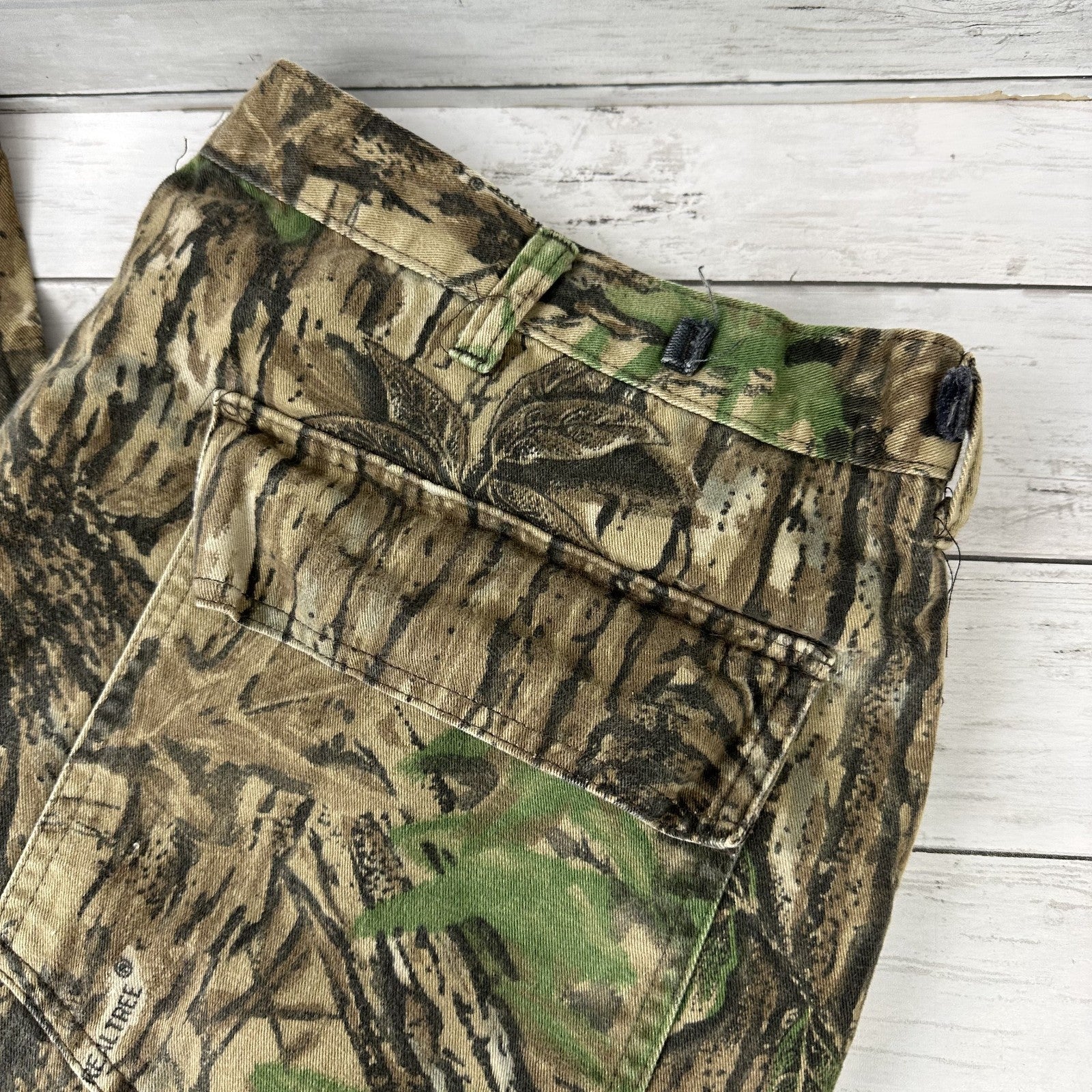 Vintage Duxbak Cargo Pants Men's XL Realtree Camo USA (41x30.5) Hunting Outdoor