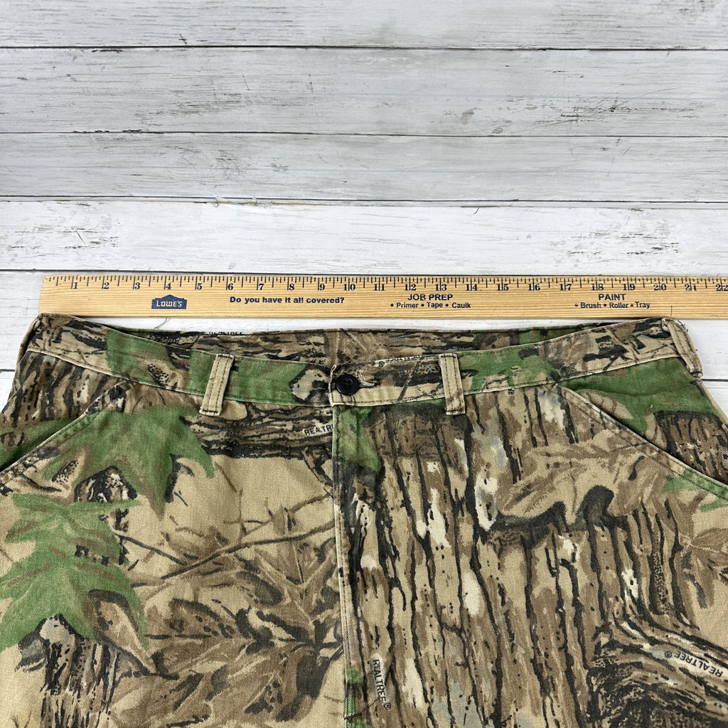 Vintage Duxbak Cargo Pants Men's XL Realtree Camo USA (41x30.5) Hunting Outdoor