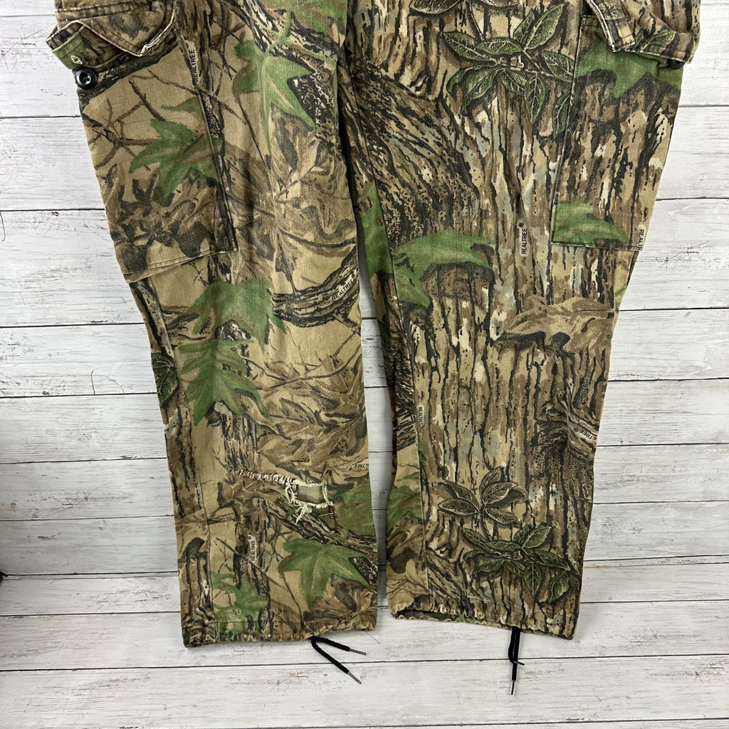 Vintage Duxbak Cargo Pants Men's XL Realtree Camo USA (41x30.5) Hunting Outdoor
