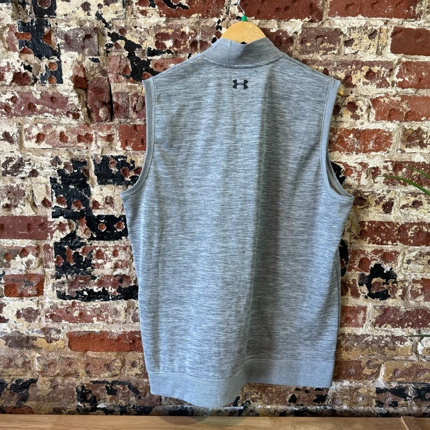 Under Armour Storm Loose Golf Vest Men's Light gray 1/4 Zip Cold Gear Medium