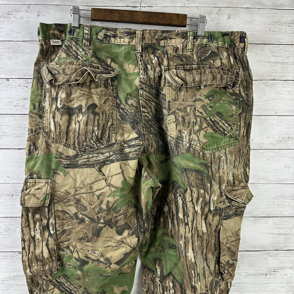 Vintage Duxbak Cargo Pants Men's XL Realtree Camo USA (41x30.5) Hunting Outdoor