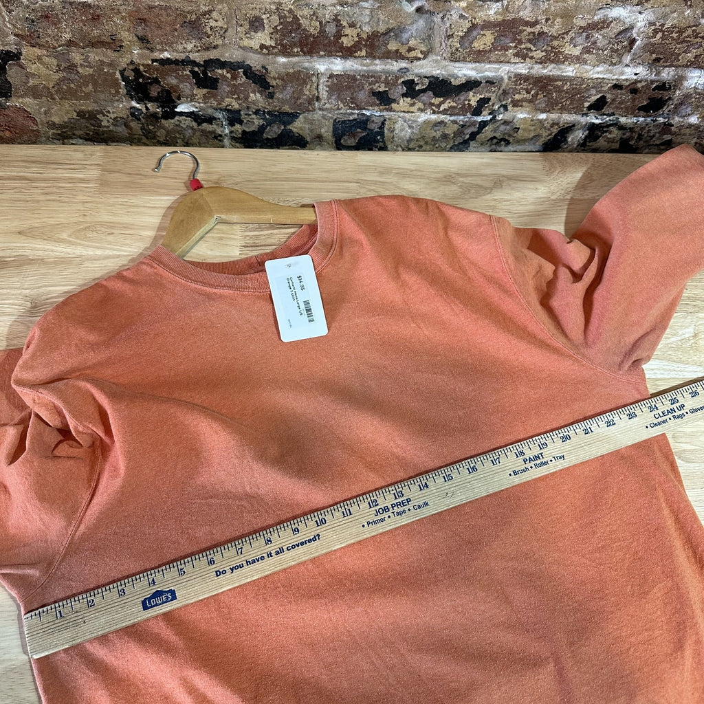 Carhartt T Shirt Mens Large Long Sleeve Workwear Lone Star Texas Orange