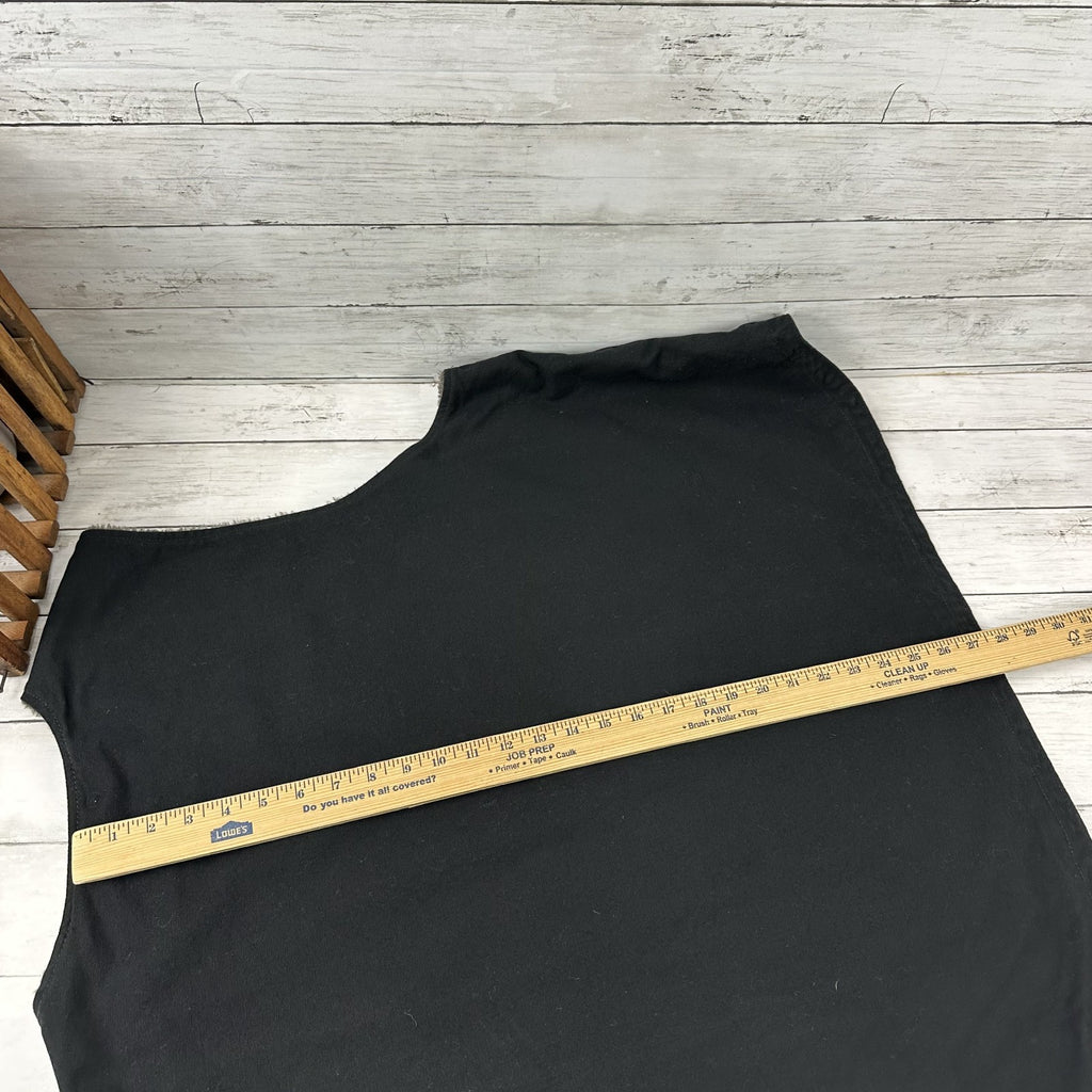 Carhartt Men's Sherpa Lined Black Canvas Vest 2XL Relaxed Fit NWT