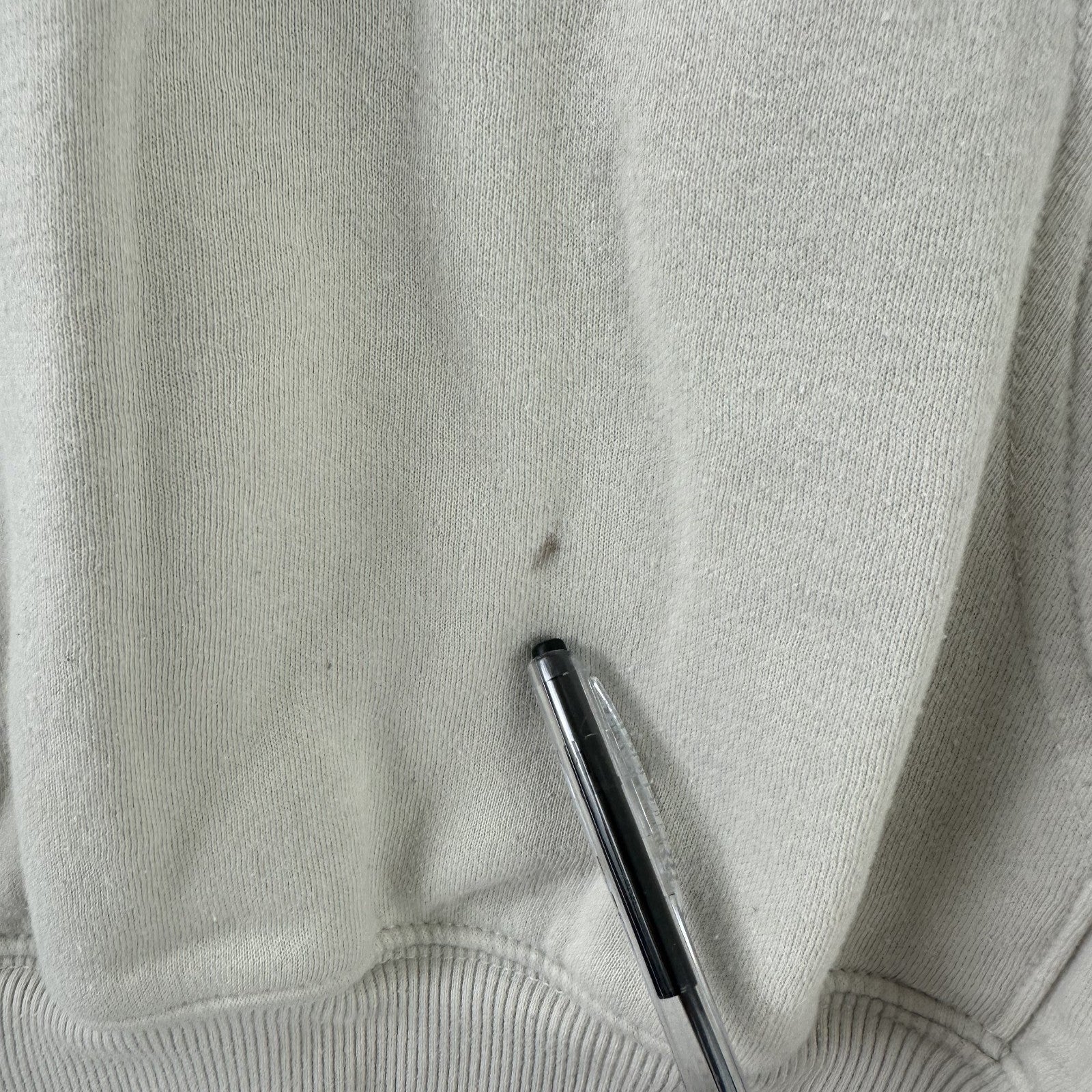 North Face Mens Small Hoodie Sweatshirt Pullover Bear logo tan beige